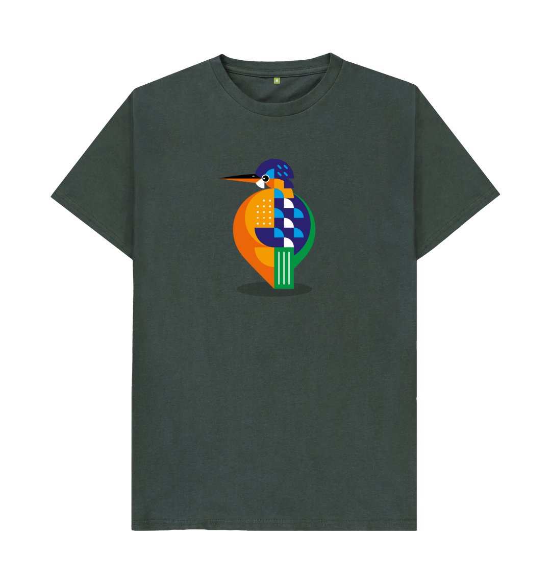 Dark Grey Printed T-shirt Front