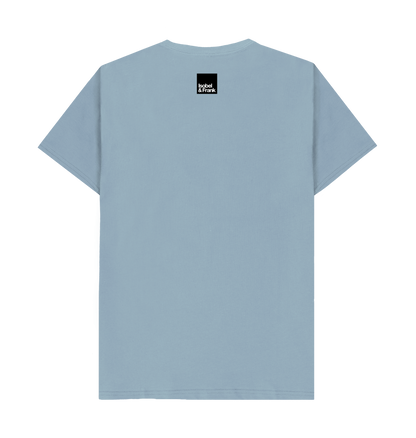 Stone Blue Printed T-shirt Back